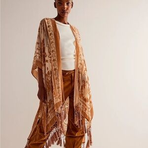 Free People Nightbird Burnout Duster